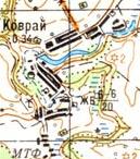 Топографічна карта Ковраю