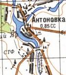 Topographic map of Antonivka