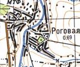 Топографічна карта Рогової