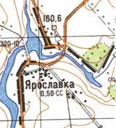 Топографическая карта Ярославки