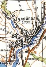 Топографічна карта Гуляйполя
