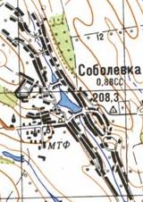 Topographic map of Sobolivka