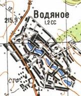 Topographic map of Vodyane