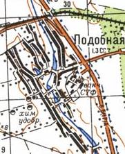 Topographic map of Podibna