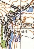Топографическая карта Кохановки