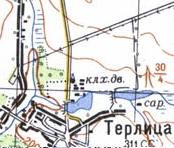Topographic map of Terlytsya