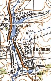Topographic map of Lisove