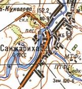 Topographic map of Sanzharykha
