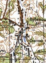 Топографічна карта Лубенців