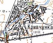 Топографическая карта Кривчунки