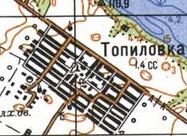 Топографічна карта Топилівки
