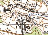 Топографическая карта Гнильца