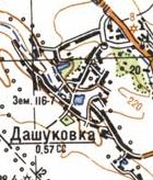 Топографічна карта Дашуківки