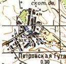 Топографическая карта Петровской Гуты