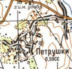 Topographic map of Petrushky