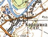 Топографічна карта Карашиної