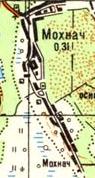 Topographic map of Mokhnach