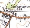 Topographic map of Stepanetske