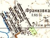 Топографічна карта Франківки