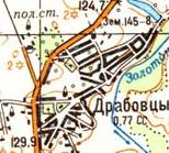 Топографічна карта Драбівців