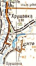 Топографічна карта Хрущівки
