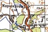 Топографічна карта Жорнокльовів