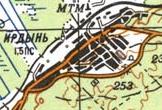 Топографічна карта Ірдиня