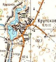 Topographic map of Krupske