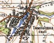 Топографическая карта Тимошовки