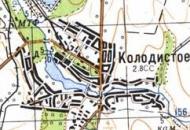 Topographic map of Kolodyste