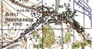 Топографическая карта Новоселицы