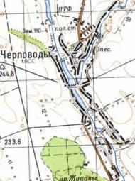 Topographic map of Cherpovody