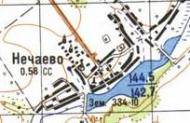 Topographic map of Nechayeve