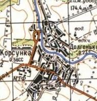 Topographic map of Korsunka