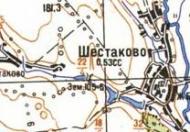 Topographic map of Shostakove