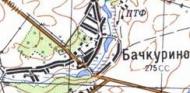 Topographic map of Bachkuryne