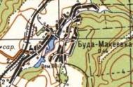 Топографическая карта Буды-Макеевки