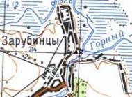 Topographic map of Zarubyntsi