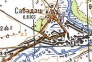 Топографическая карта Сабадаша