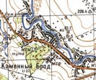 Топографічна карта Кам'яного Броду