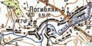 Топографическая карта Погибляка