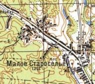 Топографічна карта Малої Старосілля