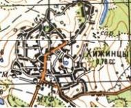 Topographic map of Khyzhyntsi