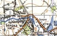Топографічна карта Боярки