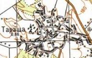 Топографічна карта Таращі