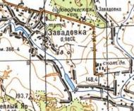 Topographic map of Zavadivka