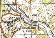 Topographic map of Samoridnya