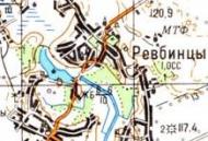 Топографічна карта Ревбинців