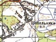 Topographic map of Shabelnyky