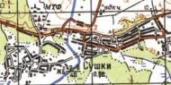 Топографічна карта Сушок